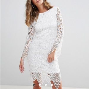 Asos NWT white lace dress